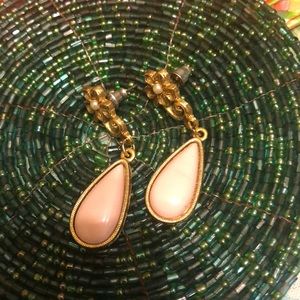 Pink drop Earrings